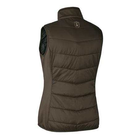 ÆRMELØS DAMEVEST DEERHUNTER LADY HEAT PADDED WAISTCOAT - BRUN