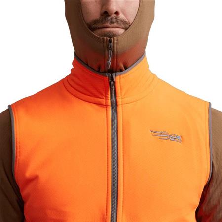 ÆRMELØS FLEECE TIL HERRE SITKA ALPHA - SIGNALORANGE