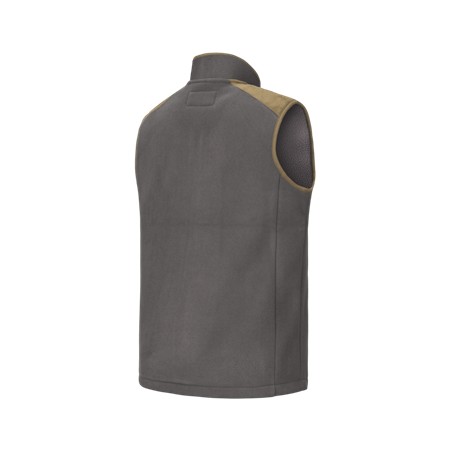 ÆRMELØS FLEECE TIL HERRE VERNEY CARRON LA LIGNE BELMONTIER FLEECE - KAFFEFARVET
