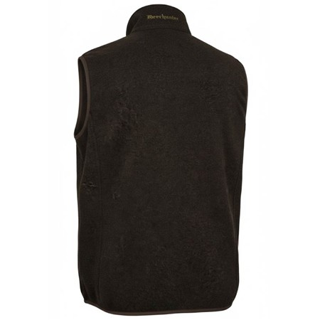ÆRMELØS HERREVEST DEERHUNTER MOOR KNITTED - BRUN BLAD