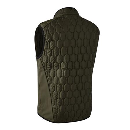 ÆRMELØS HERREVEST DEERHUNTER MOSSDALE QUILTED WAISTCOAT - GRØN