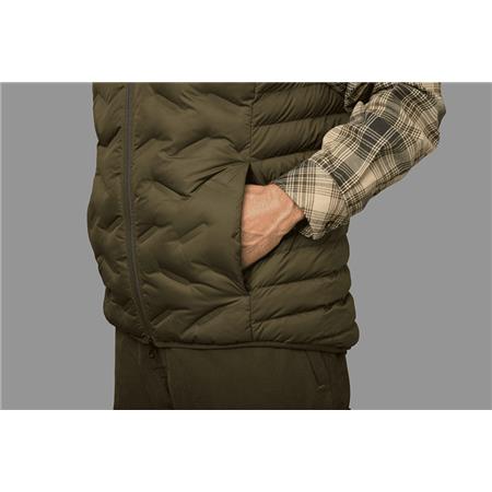 ÆRMELØS VEST TIL HERRE HARKILA DRIVEN HUNT INSULATED - KAKI