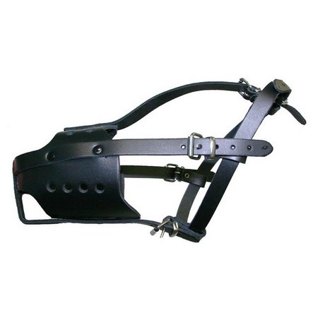 Açaime Policial Em Couro Para Cão Martin Sellier