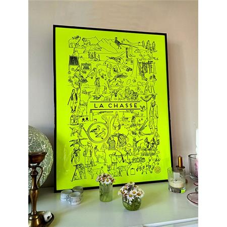 AFFICHE BINGO COLLECTION CHASSE - FLUO
