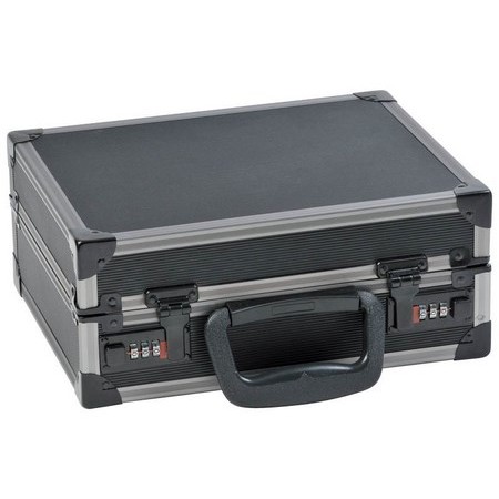 Aluminum Black Cartridge Briefcase Januel