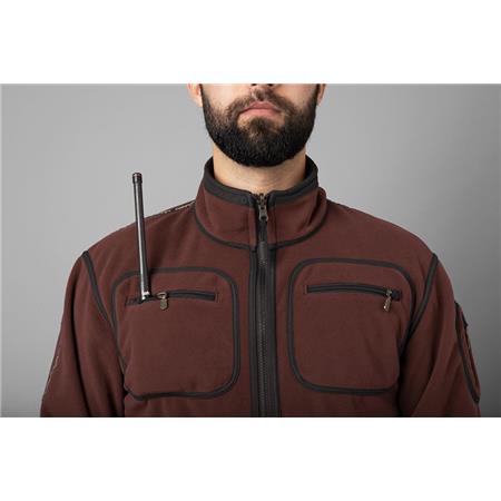 ΑΝΔΡΙΚΉ ΦΛΙΣ HARKILA KAMKO FLEECE - ΠΡΆΣΙΝΟ/ΜΠΟΡΝΤΌ
