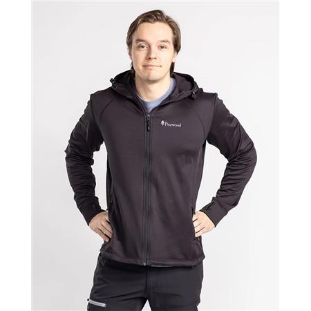 ΑΝΔΡΙΚΉ ΦΛΙΣ PINEWOOD FINNVEDEN HOODIE - ΜΑΎΡΟ