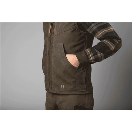 ΑΝΔΡΙΚΌ ΑΜΆΝΙΚΟ ΓΙΛΈΚΟ HARKILA PRO HUNTER LEATHER - ΠΡΆΣΙΝΟ