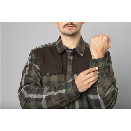 ΑΝΔΡΙΚΌ ΜΠΟΥΦΆΝ HARKILA ASMUND INSULATED WOOL SHIRT - ΠΡΆΣΙΝΟ/PHANTOM