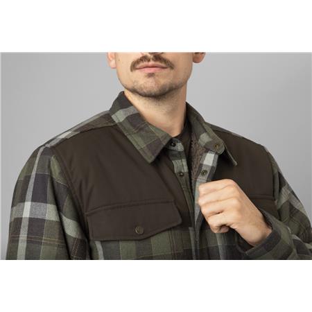 ΑΝΔΡΙΚΌ ΜΠΟΥΦΆΝ HARKILA ASMUND INSULATED WOOL SHIRT - ΠΡΆΣΙΝΟ/PHANTOM