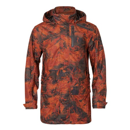 Ανδρικό Μπουφάν Harkila Μακρύ Forest Hunter Gtx Camo - Axis Msp Φθινοπωρινό Πορτοκαλί