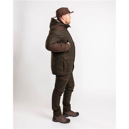 ΑΝΔΡΙΚΌ ΜΠΟΥΦΆΝ PINEWOOD NYDALA INSULATION WOOL - ΠΡΆΣΙΝΟ/ΚΑΦΈ