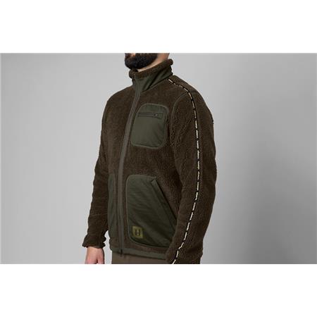 ΑΝΔΡΙΚΌ ΦΛΙΣ HARKILA RURIK TEDDY FLEECE - ΓΚΡΙ/ΠΡΆΣΙΝΟ