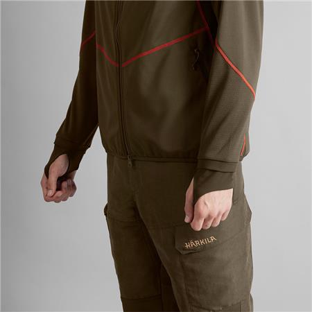 ΑΝΔΡΙΚΌ ΦΛΙΣ HARKILA SCANDINAVIAN FLEECE - ΠΡΆΣΙΝΟ/ΚΑΦΈ