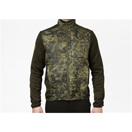ΑΝΔΡΙΚΌ ΦΛΙΣ SEELAND THEO HYBRID JACKET CAMO - ΠΡΆΣΙΝΟ ΚΑΜΟΥΦΛΆΖ