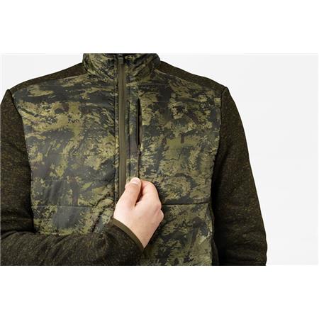 ΑΝΔΡΙΚΌ ΦΛΙΣ SEELAND THEO HYBRID JACKET CAMO - ΠΡΆΣΙΝΟ ΚΑΜΟΥΦΛΆΖ