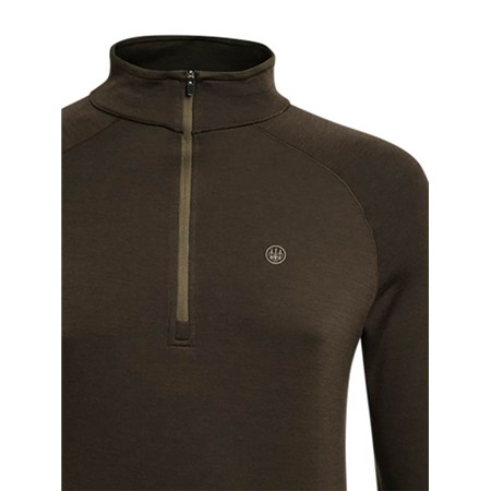 ΑΝΔΡΙΚΌ ΦΟΎΤΕΡ BERETTA GLIDER MERINO HALF ZIP SWEATER - ΚΑΦΈ ΦΛΟΙΌΣ