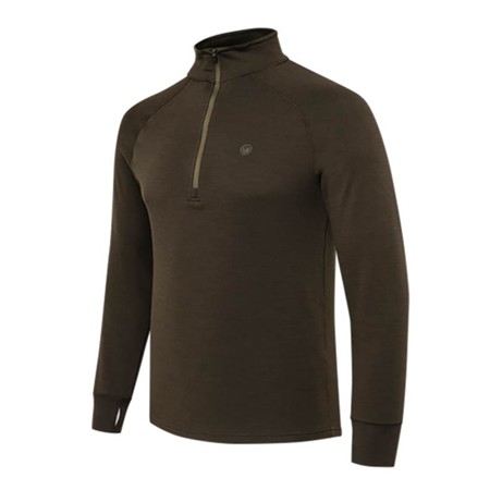 Ανδρικό Φούτερ Beretta Glider Merino Half Zip Sweater - Καφέ Φλοιόσ