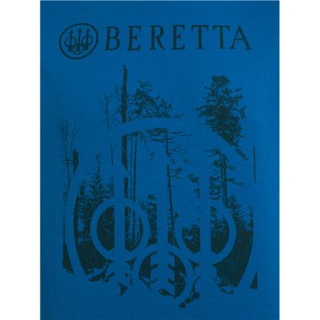 ΑΝΔΡΙΚΌ ΚΟΝΤΟΜΆΝΙΚΟ T-SHIRT BERETTA OUTLINE - ΜΠΛΕ ΔΕΙΛΙΝΌ