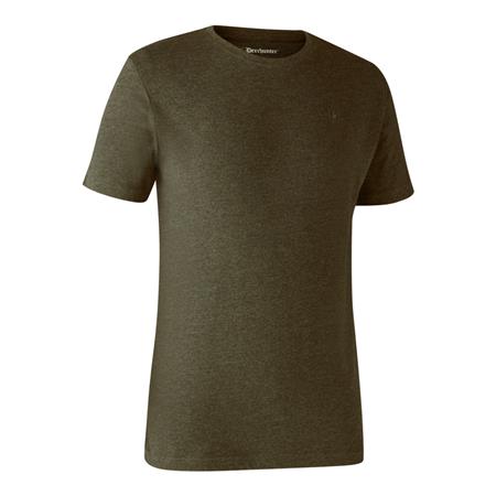 ΑΝΔΡΙΚΌ ΚΟΝΤΟΜΆΝΙΚΟ T-SHIRT DEERHUNTER BASIQUE - ΠΡΆΣΙΝΟ/ΚΑΦΈ - PAKETO 2