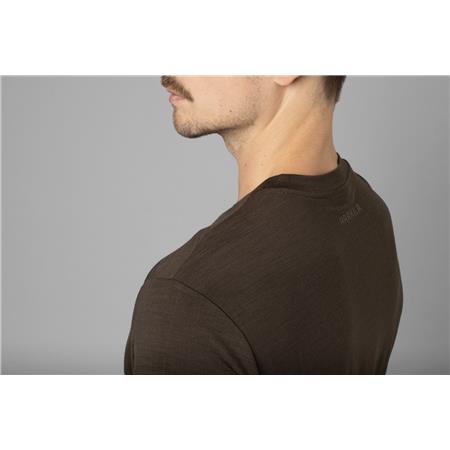 ΑΝΔΡΙΚΌ ΚΟΝΤΟΜΆΝΙΚΟ T-SHIRT HARKILA BASE ALL SEASON - ΚΑΦΈ