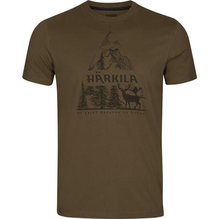 Ανδρικό Κοντομάνικο T-Shirt Harkila Nature L/S - Πράσινο