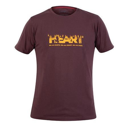 Ανδρικό Κοντομάνικο T-Shirt Hart B.Earth - Μπορντό
