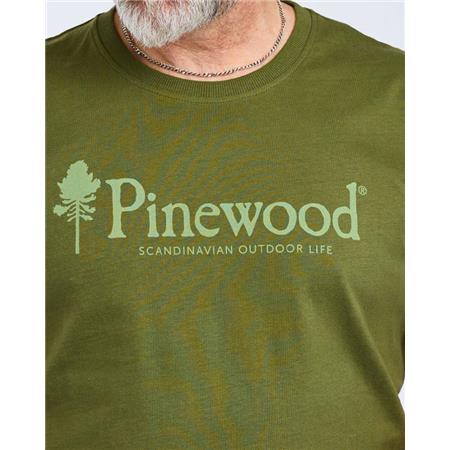 ΑΝΔΡΙΚΌ ΚΟΝΤΟΜΆΝΙΚΟ T-SHIRT PINEWOOD OUTDOOR LIFE - ΠΡΆΣΙΝΟ ΠΕΎΚΟΥ