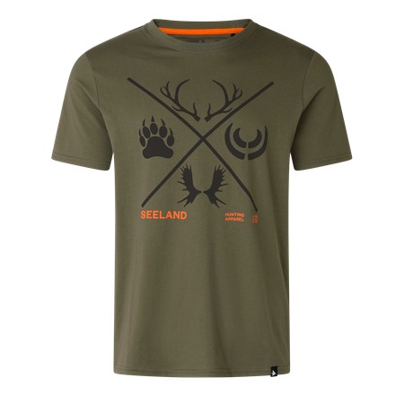 Ανδρικό Κοντομάνικο T-Shirt Seeland Big Game Hunter - Φύλλο Αμπελιού