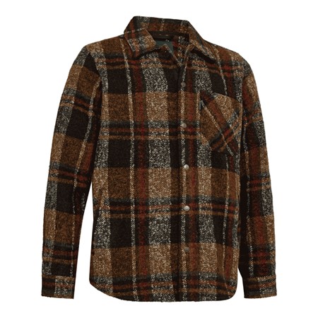 Ανδρικό Μακρυμάνικο Πουκάμισο Deerhunter Wilder Overshirt - Καφέ Καρό