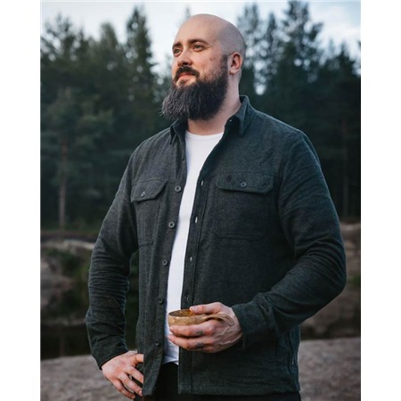 ΑΝΔΡΙΚΌ ΜΑΚΡΥΜΆΝΙΚΟ ΠΟΥΚΆΜΙΣΟ PINEWOOD VÄRNAMO OVERSHIRT - ΠΡΆΣΙΝΟ