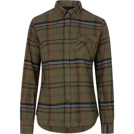 Ανδρικό Μακρυμάνικο Πουκάμισο Seeland Skye Flannel - Πράσινο/Τερακότα