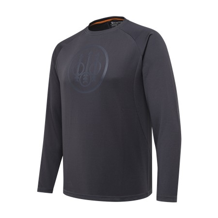 Ανδρικό Μακρυμάνικο T-Shirt Beretta Ortles Ls - Ανθρακί