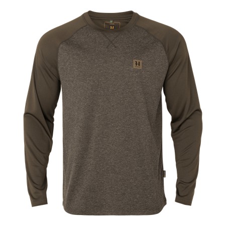 Ανδρικό Μακρυμάνικο T-Shirt Harkila Kodiak Cleverwool - Σκούρο Κυνηγετικό Πράσινο
