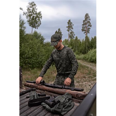 ΑΝΔΡΙΚΌ ΜΑΚΡΥΜΆΝΙΚΟ T-SHIRT HARKILA NOCTYX CAMO L/S - AXIS MSP ΜΑΎΡΟ