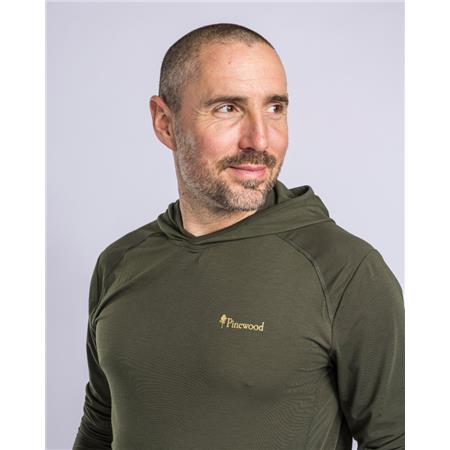 ΑΝΔΡΙΚΌ ΜΑΚΡΥΜΆΝΙΚΟ T-SHIRT PINEWOOD INSECTSAFE FUNCTION HOODIE - ΠΡΆΣΙΝΟ