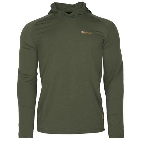 Ανδρικό Μακρυμάνικο T-Shirt Pinewood Insectsafe Function Hoodie - Πράσινο