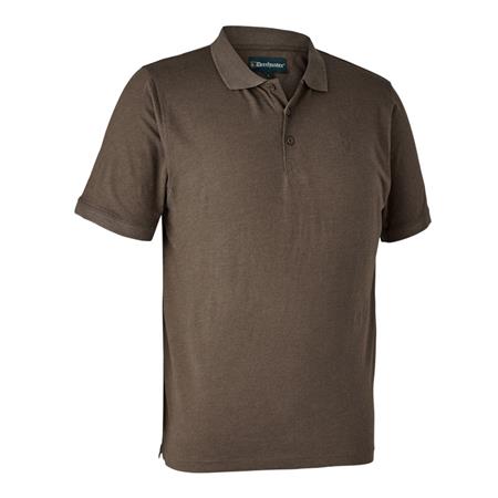 Ανδρικό Πόλο Deerhunter Gunnar Polo Shirt - Καφέ