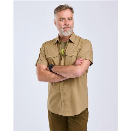 ΑΝΔΡΙΚΌ ΠΟΥΚΆΜΙΣΟ ΜΕ ΚΟΝΤΆ ΜΑΝΊΚΙΑ PINEWOOD SAFARI S/S - SAND STONE