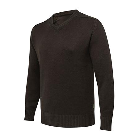 Ανδρικό Πουλόβερ Beretta Kent V-Neck Tech Sweater - Καφέ/Πράσινο