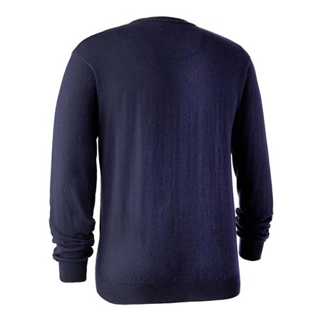 ΑΝΔΡΙΚΌ ΠΟΥΛΌΒΕΡ DEERHUNTER KINGSTON KNIT WITH O-NECK - ΜΠΛΕ