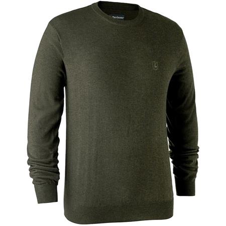 Ανδρικό Πουλόβερ Deerhunter Kingston With O-Neck - Χακί