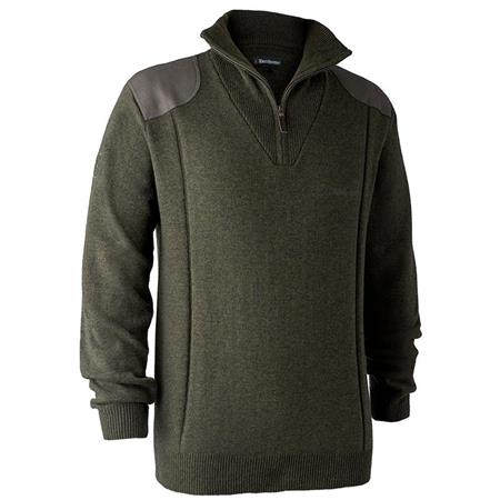 Ανδρικό Πουλόβερ Deerhunter Sheffield With Zip-Neck - Χακί