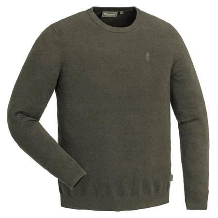 Ανδρικό Πουλόβερ Pinewood Värnamo Crewneck - Πράσινο