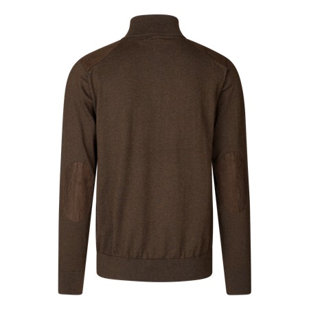 ΑΝΔΡΙΚΌ ΠΟΥΛΌΒΕΡ SEELAND PINE HALF ZIP - ΣΚΟΎΡΟ ΚΑΦΈ