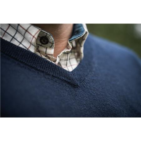 ΑΝΔΡΙΚΌ ΠΟΥΛΌΒΕΡ SEELAND PINE V-NECK - ΣΚΟΎΡΟ ΣΑΠΦΕΊΡΙ