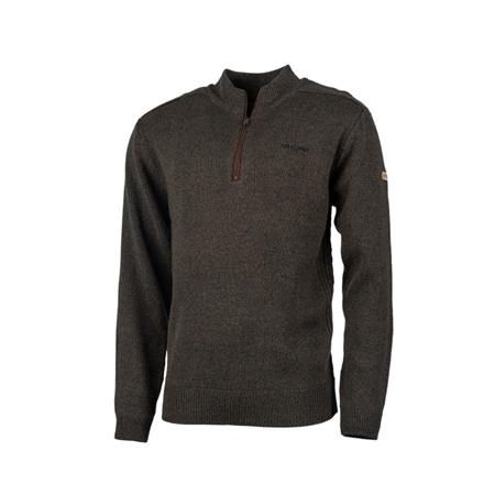 Ανδρικό Πουλόβερ Treeland Col Zip T903 - Καφέ