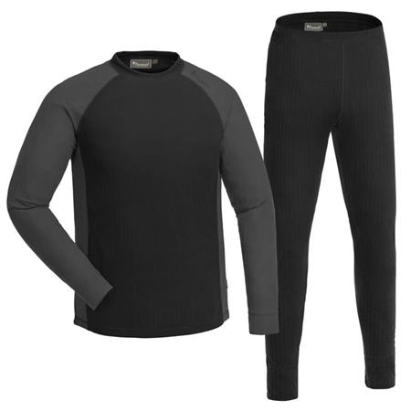 Ανδρικό Σετ Εσωρούχων Pinewood Finnveden Base Layer M - Μαύρο/Γκρι