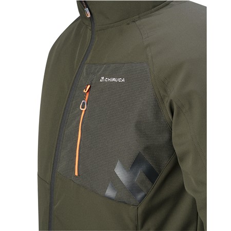 ΑΝΔΡΙΚΌ SOFTSHELL CHIRUCA ODISEA 01 - ΠΡΆΣΙΝΟ/ΚΑΦΈ