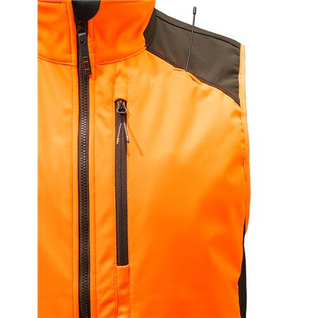 ΑΝΔΡΙΚΌ SOFTSHELL ΧΩΡΊΣ ΜΑΝΊΚΙΑ BERETTA BUTTE - ΚΑΦΈ/ΠΟΡΤΟΚΑΛΊ